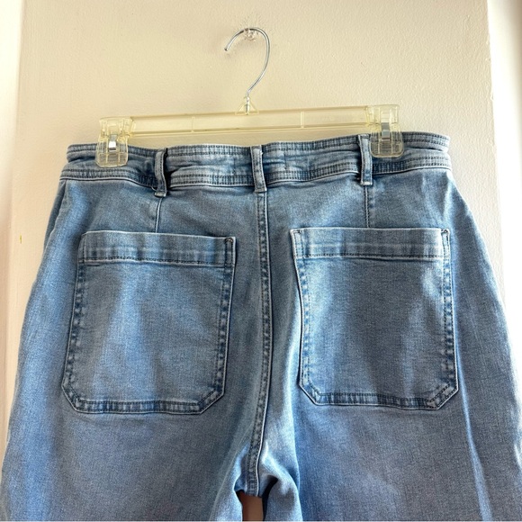 Bagatelle Collection Wide Leg High Rise Patch Pocket Jeans Women’s Size 31 - Picture 6 of 8